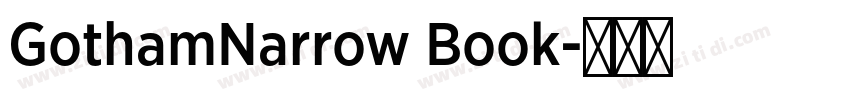 GothamNarrow Book字体转换